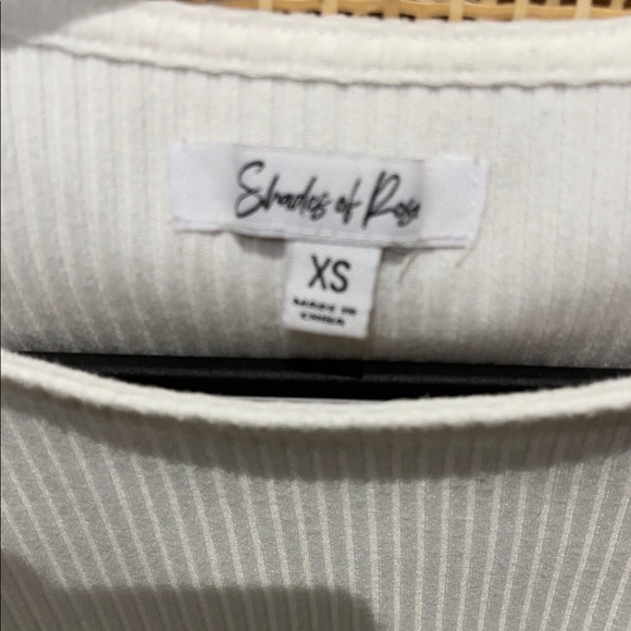 White Ribbed Midi Dress - Picture 2 of 3